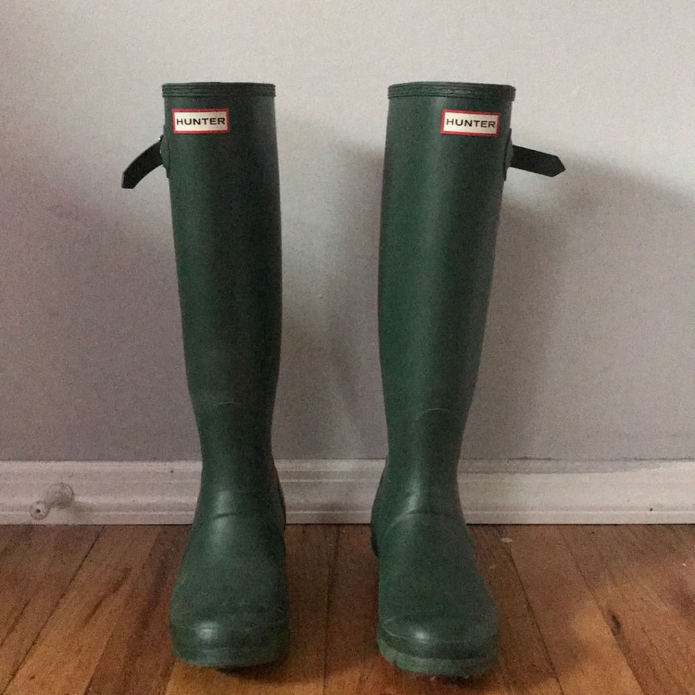 size 8 green hunter boots